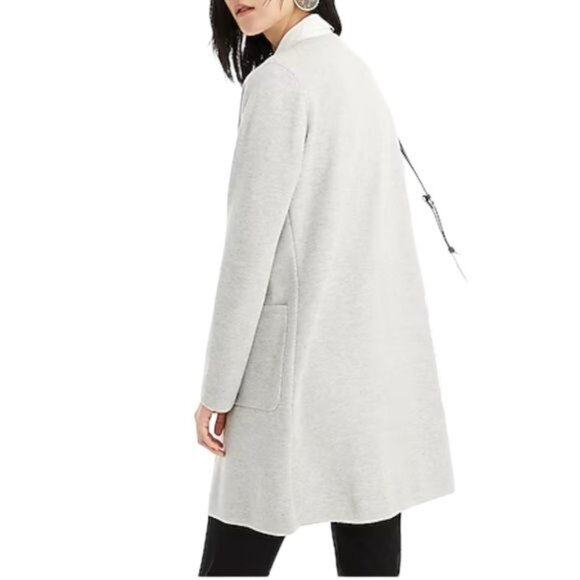 J. Crew Juliette Collarless Sweater Blazer in Heather Dove Gray Size Small NWT - Picture 5 of 11